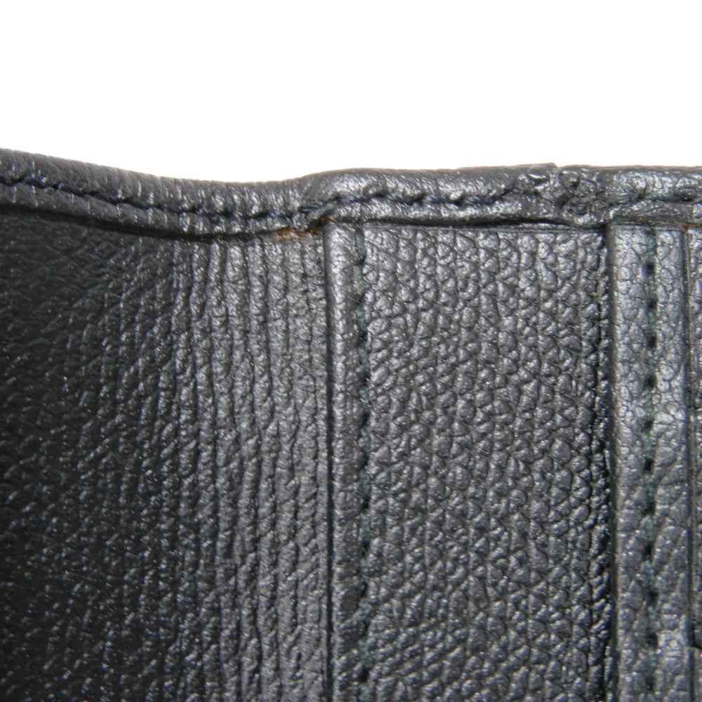 CHANEL Long Wallet Purse A20905 Calfskin (embossed) black Good condition CC mark Calfskin enamel No.9 COCO Mark COCO Button Long Flap Wallet unisex(Unisex) Used Authentic