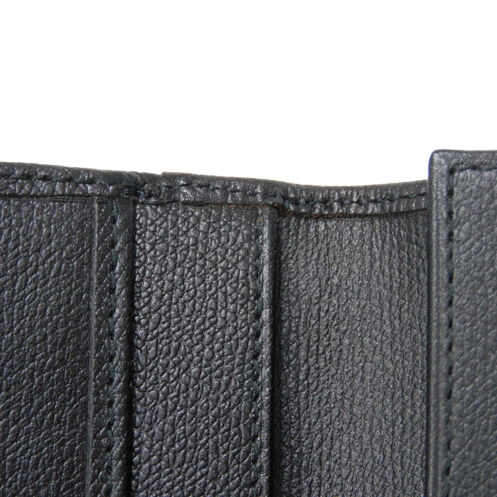CHANEL Long Wallet Purse A20905 Calfskin (embossed) black Good condition CC mark Calfskin enamel No.9 COCO Mark COCO Button Long Flap Wallet unisex(Unisex) Used Authentic