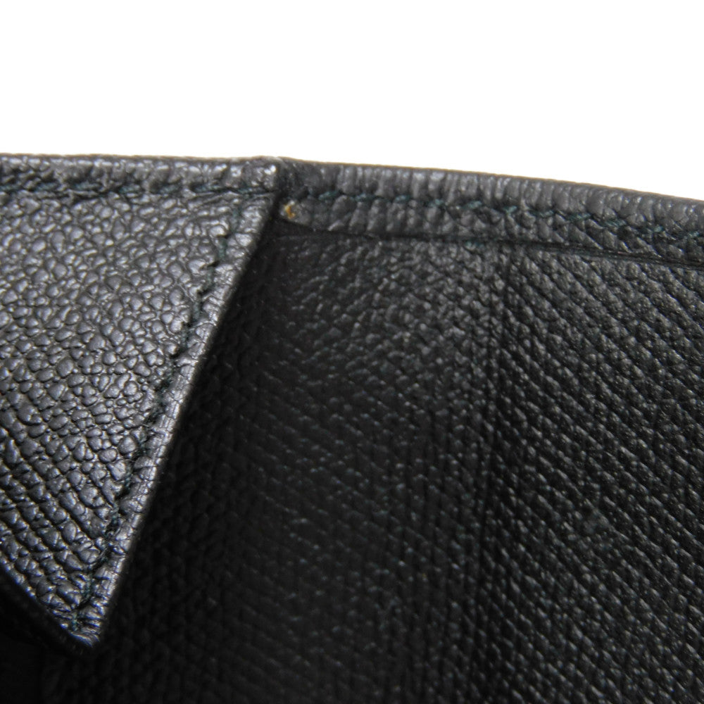 CHANEL Long Wallet Purse A20905 Calfskin (embossed) black Good condition CC mark Calfskin enamel No.9 COCO Mark COCO Button Long Flap Wallet unisex(Unisex) Used Authentic