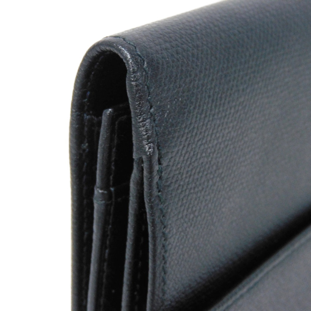 CHANEL Long Wallet Purse A20905 Calfskin (embossed) black Good condition CC mark Calfskin enamel No.9 COCO Mark COCO Button Long Flap Wallet unisex(Unisex) Used Authentic