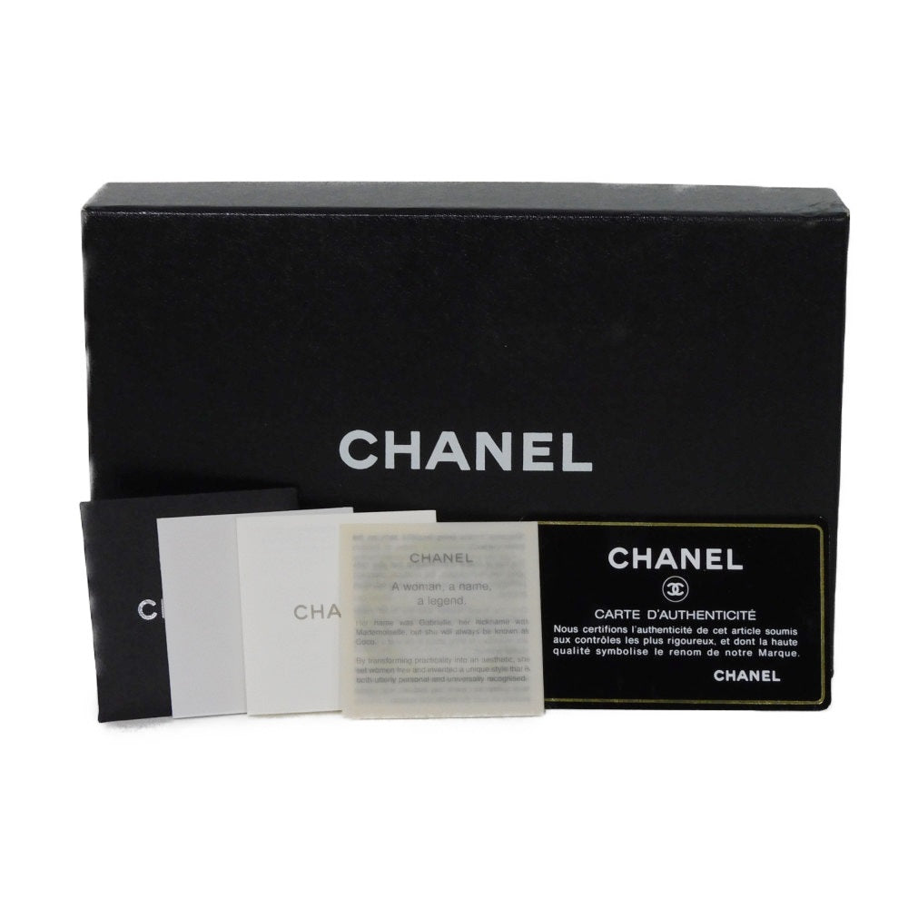 CHANEL Long Wallet Purse A20905 Calfskin (embossed) black Good condition CC mark Calfskin enamel No.9 COCO Mark COCO Button Long Flap Wallet unisex(Unisex) Used Authentic