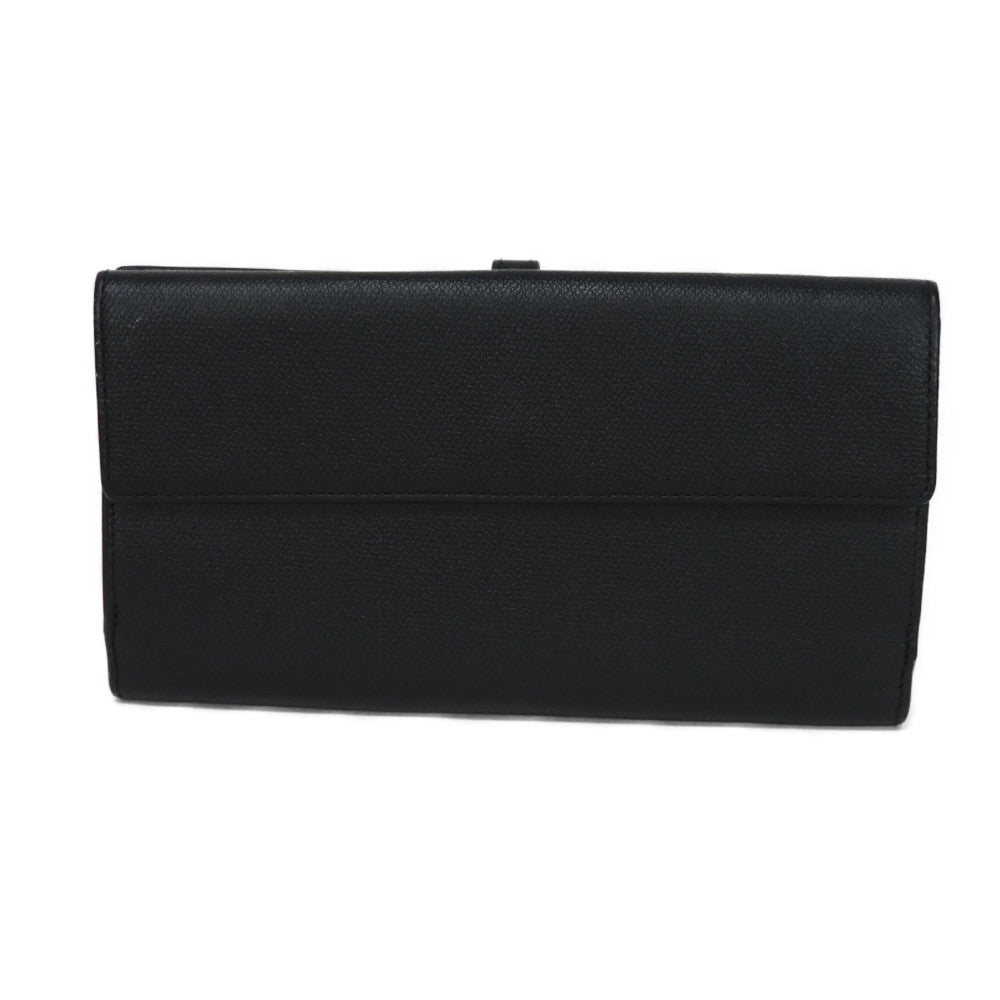 CHANEL Long Wallet Purse A20905 Calfskin (embossed) black Good condition CC mark Calfskin enamel No.9 COCO Mark COCO Button Long Flap Wallet unisex(Unisex) Used Authentic
