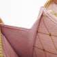 LOUIS VUITTON Long Wallet Purse N60109 Damier Azul Canvas (LV Trunk Print) x Grain Leather Rose valerine LV logo trompe l'oeil Damier As Summer Trunk Portefeuille Clemence Women Used Authentic
