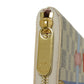 LOUIS VUITTON Long Wallet Purse N60109 Damier Azul Canvas (LV Trunk Print) x Grain Leather Rose valerine LV logo trompe l'oeil Damier As Summer Trunk Portefeuille Clemence Women Used Authentic