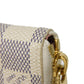 LOUIS VUITTON Long Wallet Purse N60109 Damier Azul Canvas (LV Trunk Print) x Grain Leather Rose valerine LV logo trompe l'oeil Damier As Summer Trunk Portefeuille Clemence Women Used Authentic