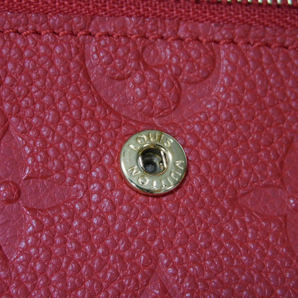 LOUIS VUITTON Tri-fold wallet M62185 Implant leather (monogram embossed) Slys LV logo flower emboss Monogram Unplant Portefeuille Pont Neuf Compact unisex(Unisex) Used Authentic