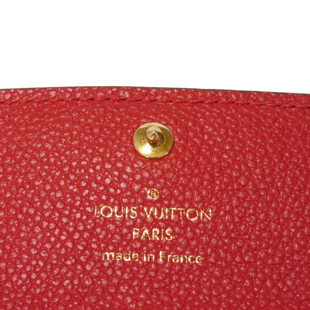 LOUIS VUITTON Tri-fold wallet M62185 Implant leather (monogram embossed) Slys LV logo flower emboss Monogram Unplant Portefeuille Pont Neuf Compact unisex(Unisex) Used Authentic