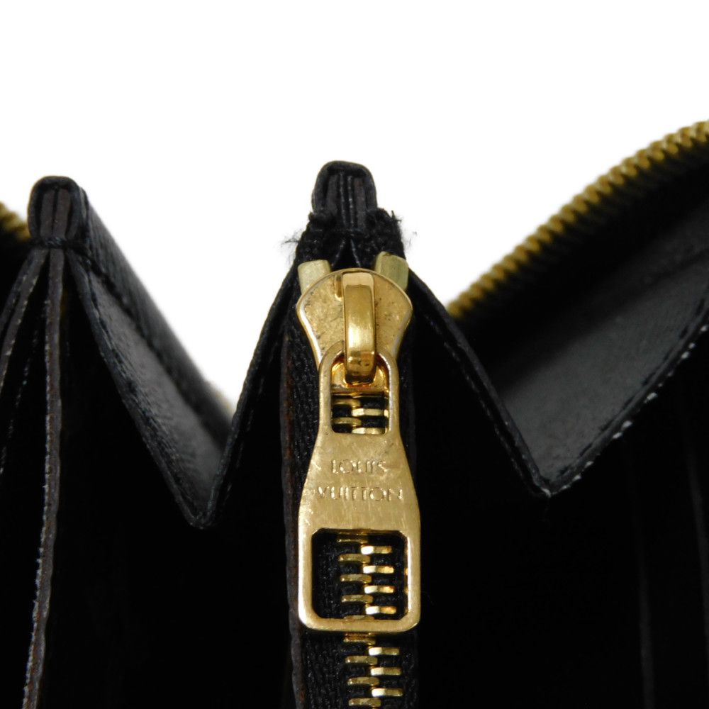 LOUIS VUITTON Long Wallet Purse M61855 Monogram canvas x Calfskin leather Noir Brown Black New Zip Around Monogram Retiro Zippy wallet unisex(Unisex) Used Authentic