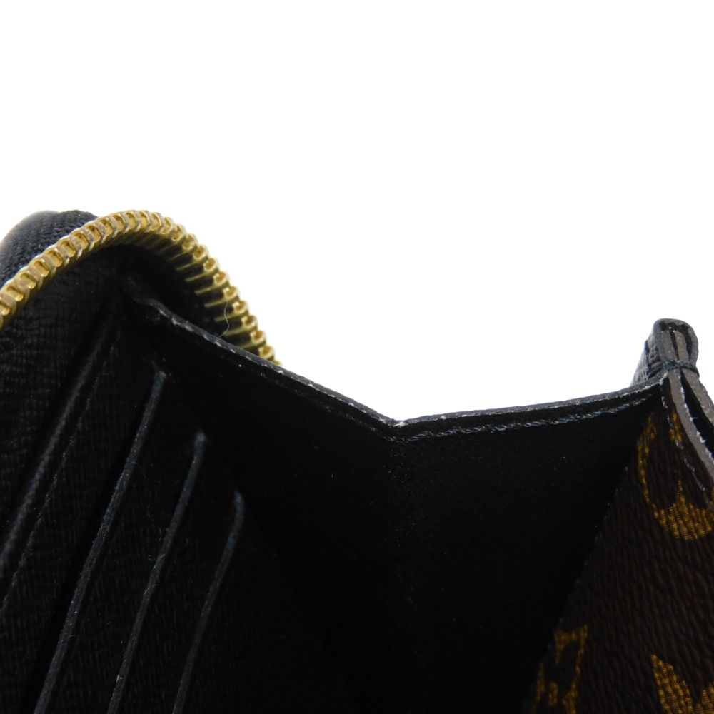 LOUIS VUITTON Long Wallet Purse M61855 Monogram canvas x Calfskin leather Noir Brown Black New Zip Around Monogram Retiro Zippy wallet unisex(Unisex) Used Authentic