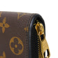 LOUIS VUITTON Long Wallet Purse M61855 Monogram canvas x Calfskin leather Noir Brown Black New Zip Around Monogram Retiro Zippy wallet unisex(Unisex) Used Authentic