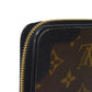 LOUIS VUITTON Long Wallet Purse M61855 Monogram canvas x Calfskin leather Noir Brown Black New Zip Around Monogram Retiro Zippy wallet unisex(Unisex) Used Authentic