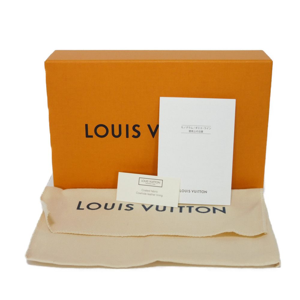 LOUIS VUITTON Long Wallet Purse M61855 Monogram canvas x Calfskin leather Noir Brown Black New Zip Around Monogram Retiro Zippy wallet unisex(Unisex) Used Authentic