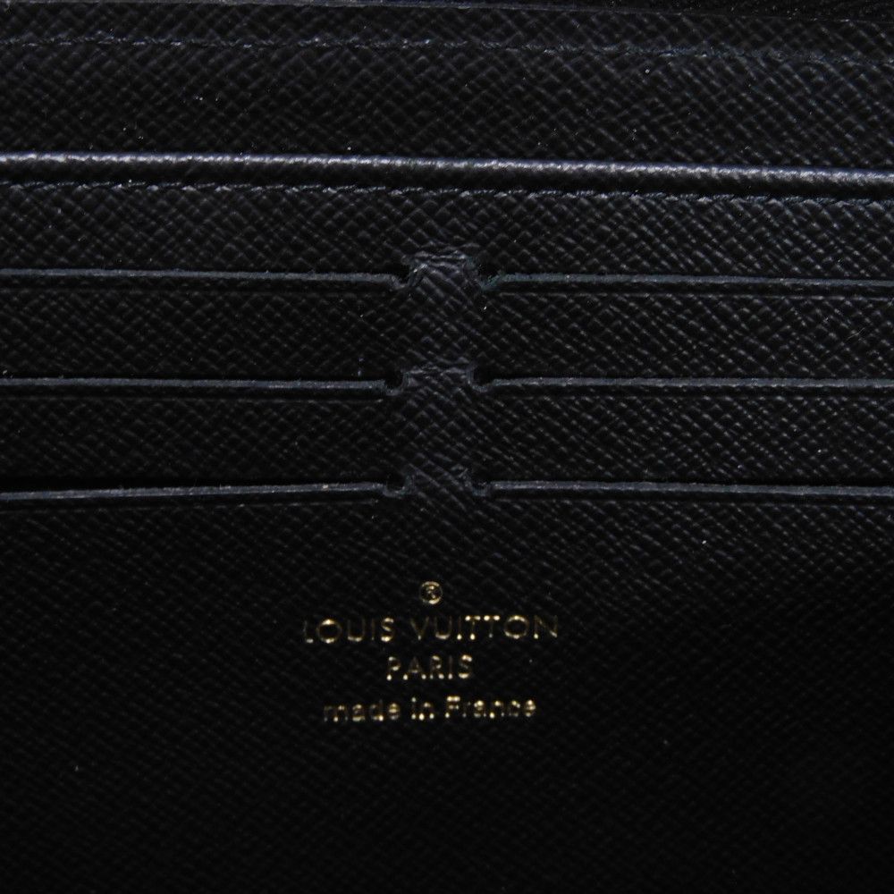 LOUIS VUITTON Long Wallet Purse M61855 Monogram canvas x Calfskin leather Noir Brown Black New Zip Around Monogram Retiro Zippy wallet unisex(Unisex) Used Authentic