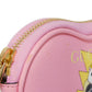GUCCI Coin case 701062 U22AG 5964 Textured leather Light pink Banana Bolt Inazuma Unused logo Bananya Heart Shape Coin Case unisex(Unisex) Used Authentic