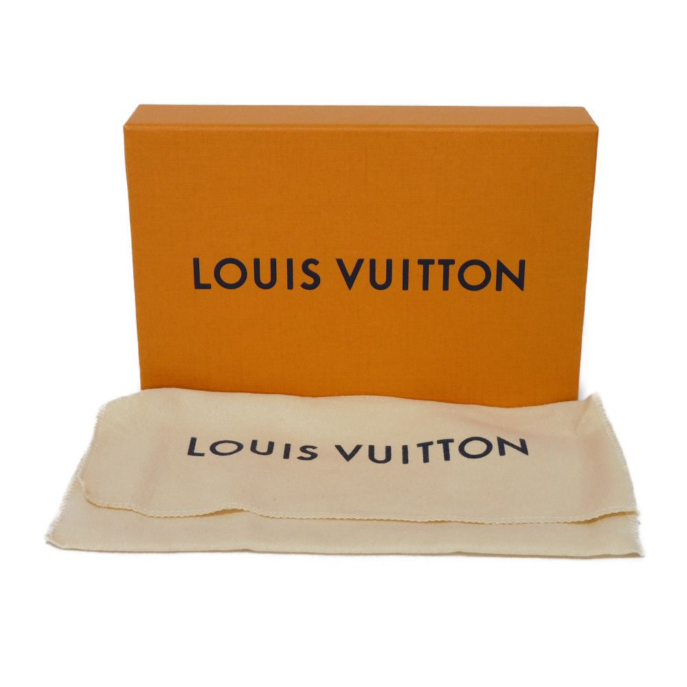 LOUIS VUITTON Long Wallet Purse M62900 Shadow leather (monogram embossing) Noir LV Logo Flower Embossed Black Bifold Wallet Monogram shadow Portefeuille Braza mens Used Authentic