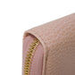 GUCCI Long Wallet Purse 456117 CAO0G 5909 Textured leather Perfect pink Pastel Zip Around GG Marmont Double G zip around wallet Women Used Authentic