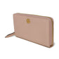 GUCCI Long Wallet Purse 456117 CAO0G 5909 Textured leather Perfect pink Pastel Zip Around GG Marmont Double G zip around wallet Women Used Authentic