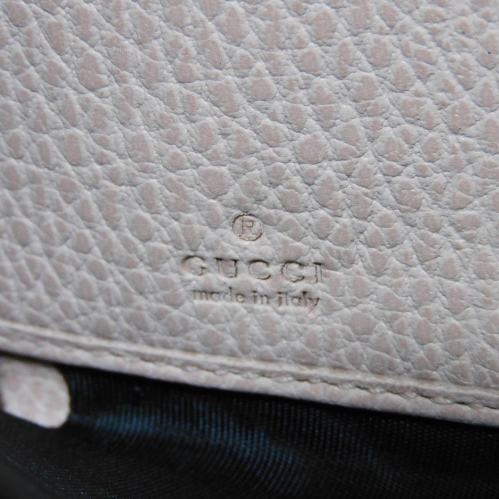 GUCCI Long Wallet Purse 456117 CAO0G 5909 Textured leather Perfect pink Pastel Zip Around GG Marmont Double G zip around wallet Women Used Authentic