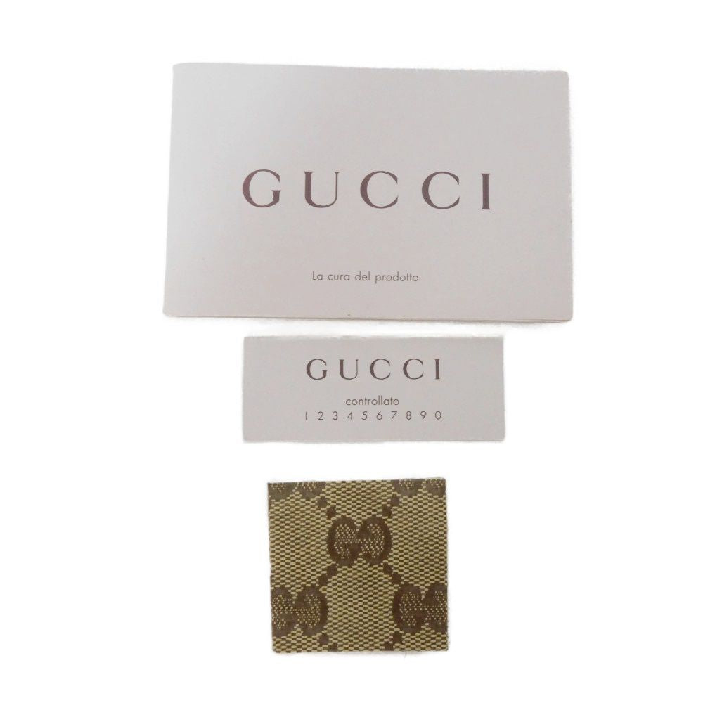 GUCCI Tote Bag 211525 GG Crystal Canvas (Plastics finish) beige Plastics coating brown Interlocking G charm GG Crystal Tote unisex(Unisex) Used Authentic