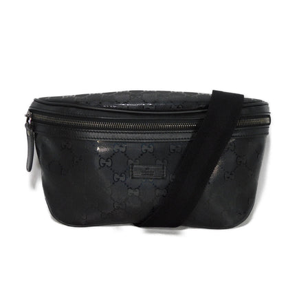 GUCCI Sling bag 233269 GG Imprime Canvas (PVC coating) black Logo embossing GG imprime belt bag