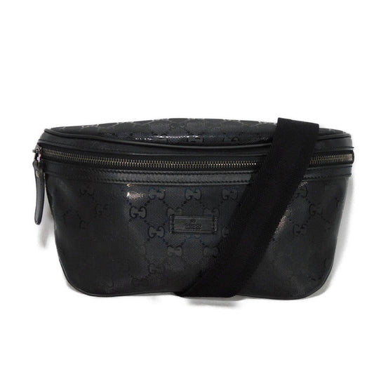 GUCCI Sling bag 233269 GG Imprime Canvas (PVC coating) black Logo embossing GG imprime belt bag