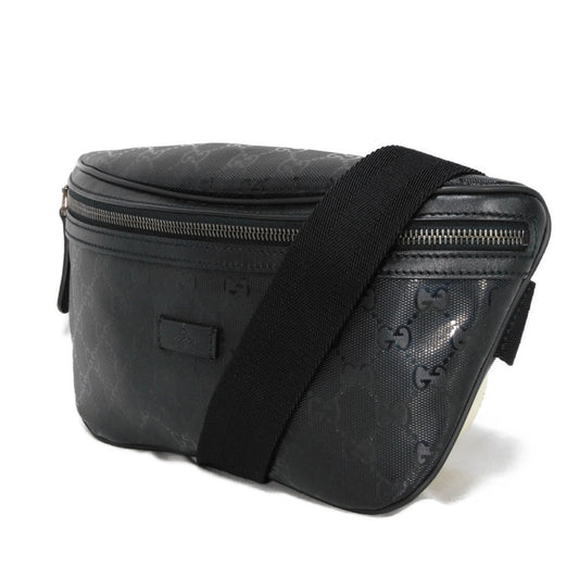 GUCCI Sling bag 233269 GG Imprime Canvas (PVC coating) black Logo embossing GG imprime belt bag