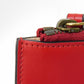 GUCCI Clutch bag 445597 Smooth Calfskin Leather Red Double G Paint GG logo ghost pouch