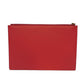 GUCCI Clutch bag 445597 Smooth Calfskin Leather Red Double G Paint GG logo ghost pouch