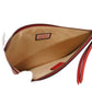 GUCCI Clutch bag 445597 Smooth Calfskin Leather Red Double G Paint GG logo ghost pouch