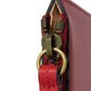 GUCCI Clutch bag 445597 Smooth Calfskin Leather Red Double G Paint GG logo ghost pouch
