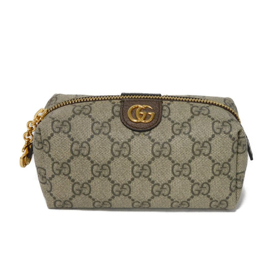 GUCCI Pouch 548394 K5I5G 8358 GG Supreme canvas (polyurethane processing) beige GG Supreme Ophidia Cosmetic Case