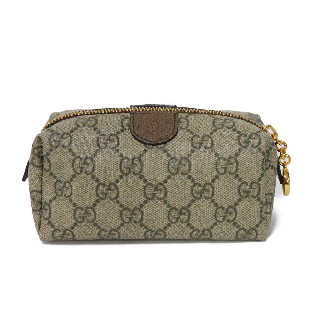 GUCCI Pouch 548394 K5I5G 8358 GG Supreme canvas (polyurethane processing) beige GG Supreme Ophidia Cosmetic Case