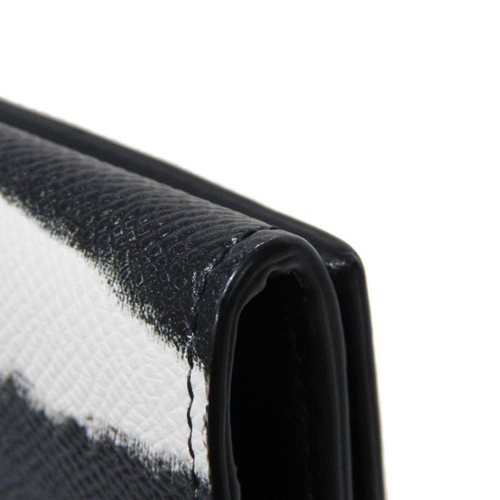 BURBERRY Shoulder Bag Grainy calf leather (embossed) black New logo foil stamping Shoulder wallet