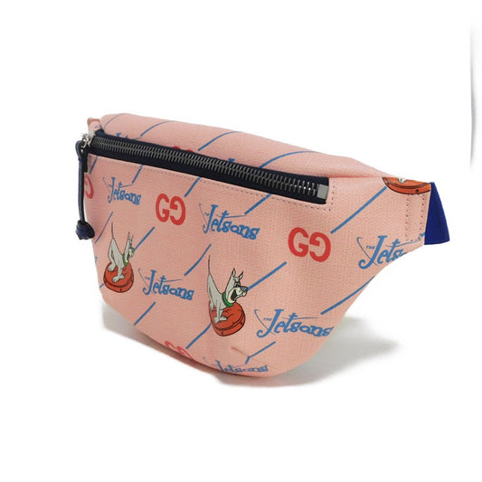 GUCCI Sling bag 502095 FACAK 4957 PVC canvas pink Space Family Astro Dog GG Good Condition Chilled license The Jetsons Waist Pouch Kids Used Authentic