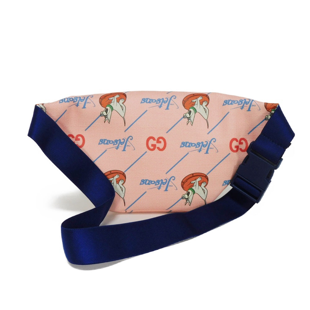 GUCCI Sling bag 502095 FACAK 4957 PVC canvas pink Space Family Astro Dog GG Good Condition Chilled license The Jetsons Waist Pouch Kids Used Authentic