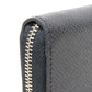 LOUIS VUITTON Coin case M30511 Taiga leather (embossed) Noir New LV logo embossed black Zip Around Taiga Zippy coin purse mens Used Authentic