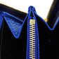 GUCCI Long Wallet Purse 701423 K9GSG 9972 GG Supreme canvas (polyurethane finish) x calf leather blue GG Supreme Cutout Interlocking G Zip Around Wallet