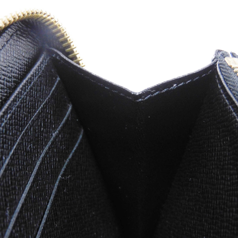 LOUIS VUITTON Long Wallet Purse M82444 Monogram Reverse Canvas x Grained Leather Brown Current LV logo New model Black Zip Around RFID Monogram reverse Zippy wallet unisex(Unisex) Used Authentic