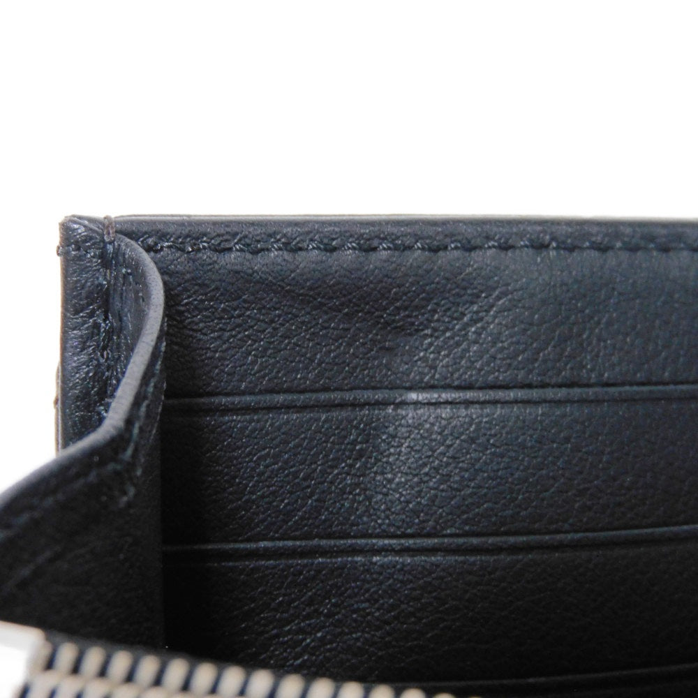 LOUIS VUITTON Long Wallet Purse M58136 Mahina leather (stamped) Noir Old style perforation punching push lock Monogram Mahina Portefeuille Iris unisex(Unisex) Used Authentic