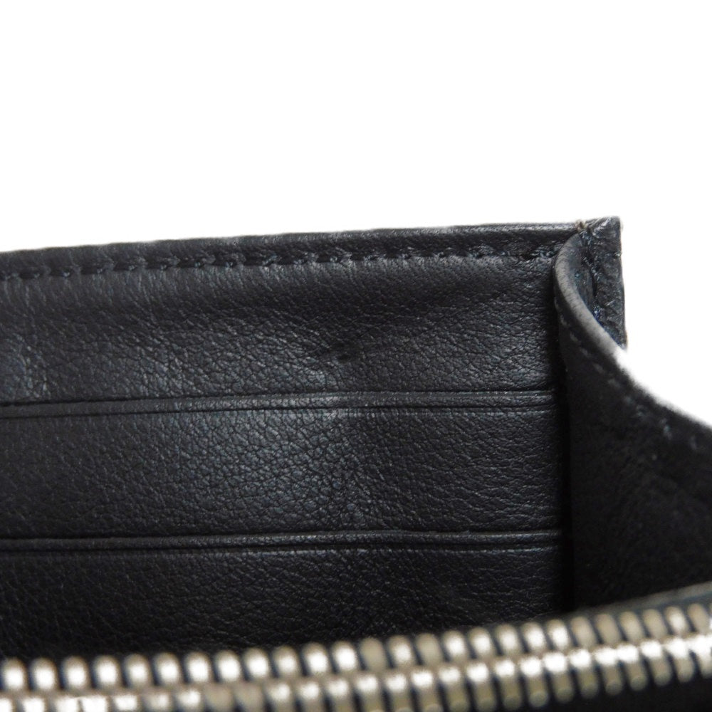 LOUIS VUITTON Long Wallet Purse M58136 Mahina leather (stamped) Noir Old style perforation punching push lock Monogram Mahina Portefeuille Iris unisex(Unisex) Used Authentic