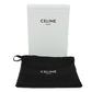 CELINE Coin case 10B683BEL.38SI  Grained calfskin (embossed) black Current Grain Calfskin Card Case Unused New logo Compact zipped card holder unisex(Unisex) Used Authentic