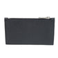 CELINE Coin case 10B683BEL.38SI  Grained calfskin (embossed) black Current Grain Calfskin Card Case Unused New logo Compact zipped card holder unisex(Unisex) Used Authentic