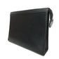 LOUIS VUITTON Clutch bag M81326 Epi leather x grain leather Noir LV logo black business bag RFID IC chip Epi Pochette Voyage MM mens Used Authentic