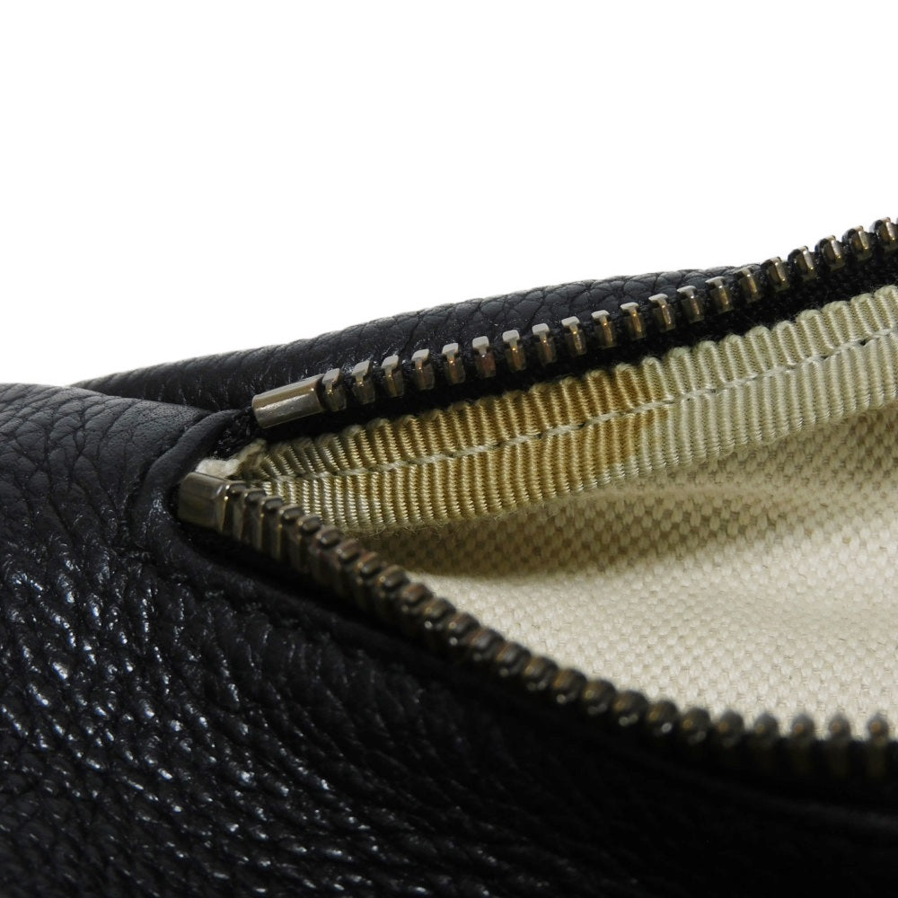 GUCCI Sling bag 527792 0GCCT 8164 Texture leather (embossed) black Web Stripe Shelly Vintage logo print Small belt bag mens Used Authentic