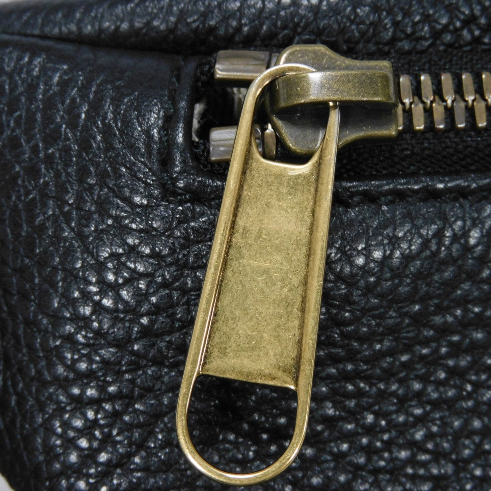GUCCI Sling bag 527792 0GCCT 8164 Texture leather (embossed) black Web Stripe Shelly Vintage logo print Small belt bag mens Used Authentic