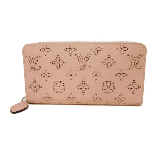 LOUIS VUITTON Long Wallet Purse M82755 Mahina leather (stamped) rose jasmine Current Perforation Pink RFID Monogram Mahina Zippy wallet Women Used Authentic