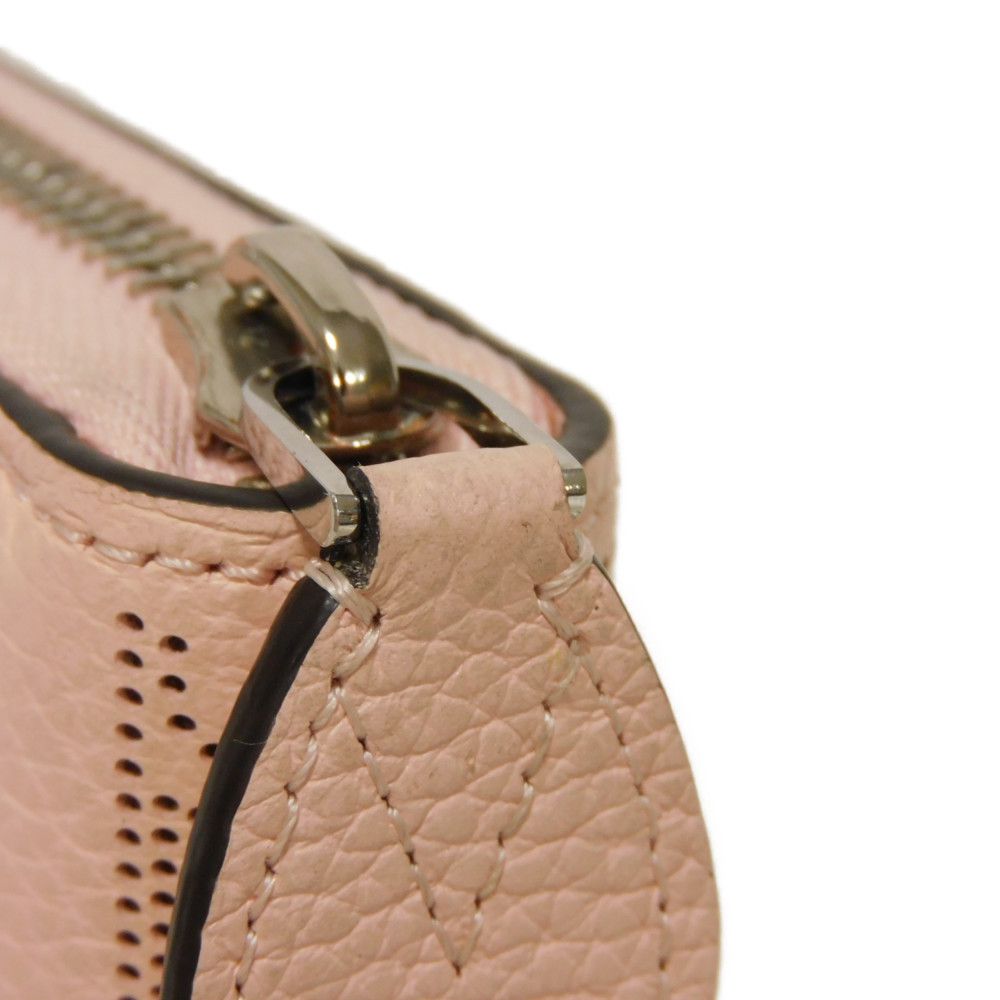 LOUIS VUITTON Long Wallet Purse M82755 Mahina leather (stamped) rose jasmine Current Perforation Pink RFID Monogram Mahina Zippy wallet Women Used Authentic