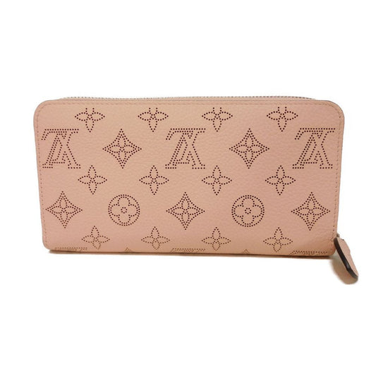 LOUIS VUITTON Long Wallet Purse M82755 Mahina leather (stamped) rose jasmine Current Perforation Pink RFID Monogram Mahina Zippy wallet Women Used Authentic