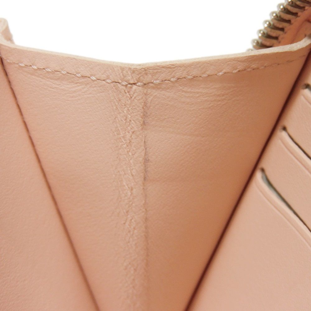 LOUIS VUITTON Long Wallet Purse M82755 Mahina leather (stamped) rose jasmine Current Perforation Pink RFID Monogram Mahina Zippy wallet Women Used Authentic