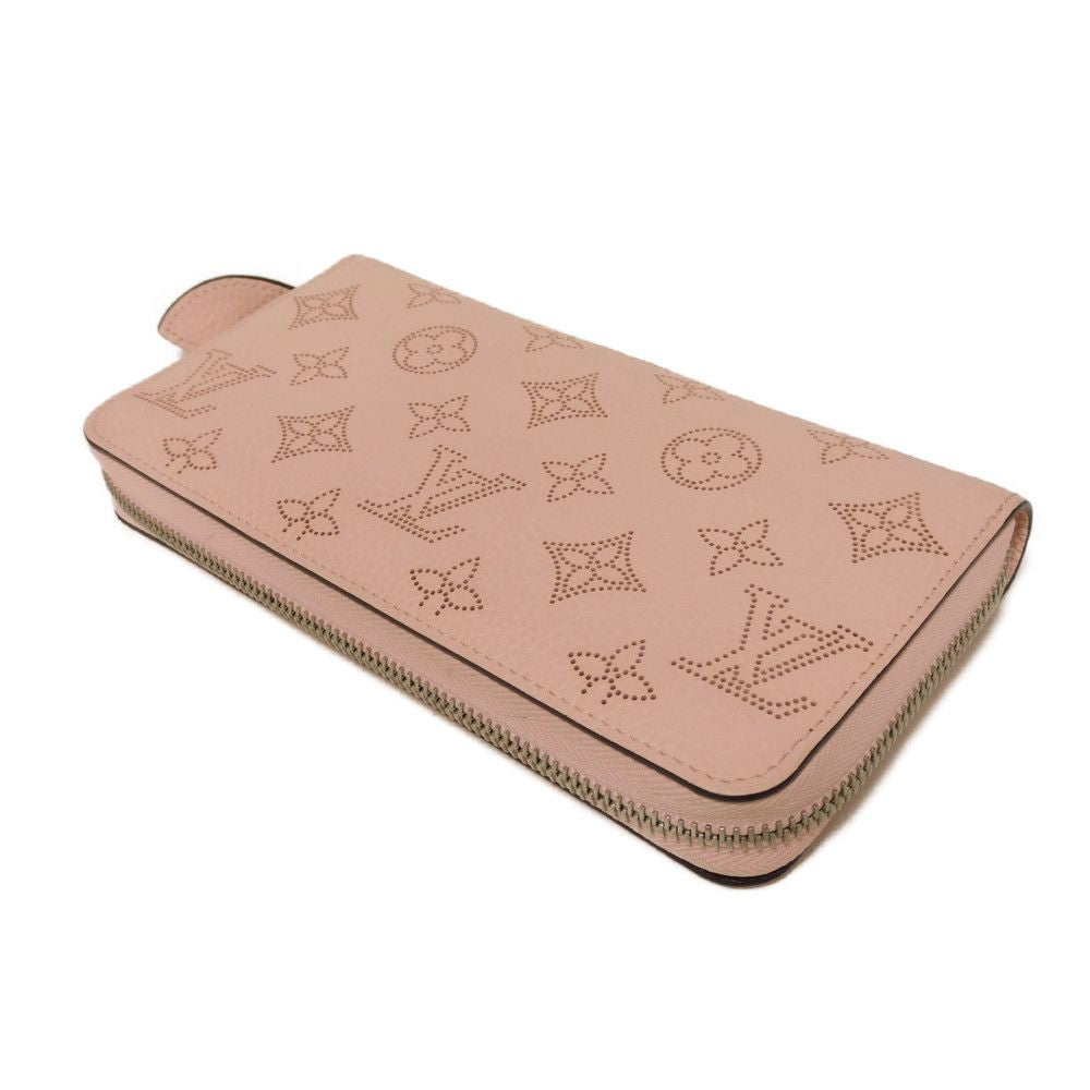 LOUIS VUITTON Long Wallet Purse M82755 Mahina leather (stamped) rose jasmine Current Perforation Pink RFID Monogram Mahina Zippy wallet Women Used Authentic